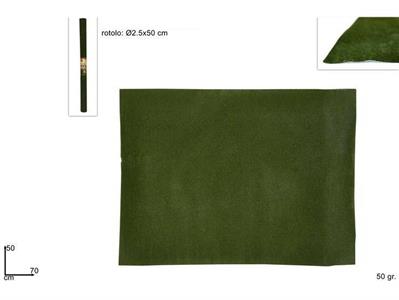 ROTOLO CARTA FLOCCATO PRATO 50x70