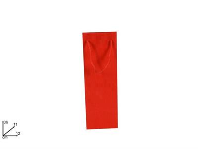 SHOPPER RIGATA ROSSO 36x12