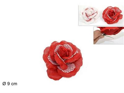 PINZA ROSA JUTA ROSSO/BIANCO
