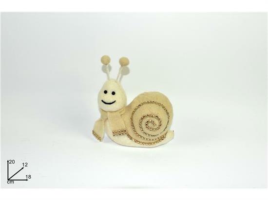 LUMACA TESSUTO BEIGE C/STRASS .m