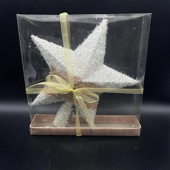 PUNTALE STELLA JUTA GLITTER ARGENTO
