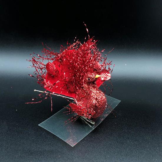 PAVONE GLITTER ROSSO  .m