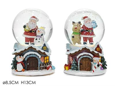 AMPOLLA NEVE C/LUCE 13cm