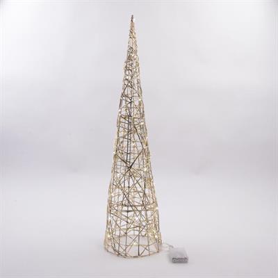 ALBERO CONO METALLO 80cm 40 LUCI