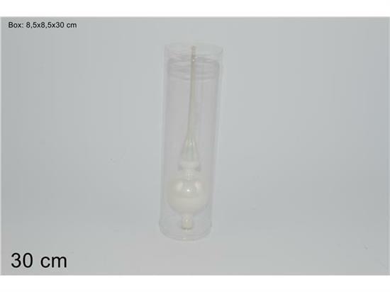 PUNTALE PERLATO BIANCO 30cm  .m