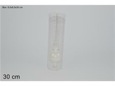 PUNTALE PERLATO BIANCO 30cm  .m