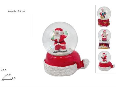 AMPOLLA C/BABBO NATALE 4,5cm