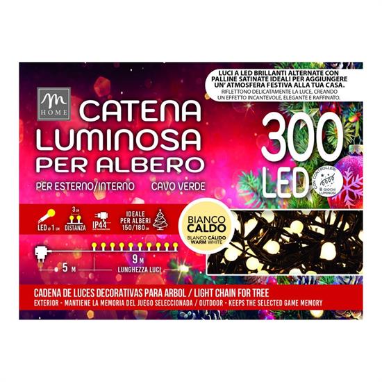 MINILED ESTERNO 300 SATINATO BIANCO CALDO