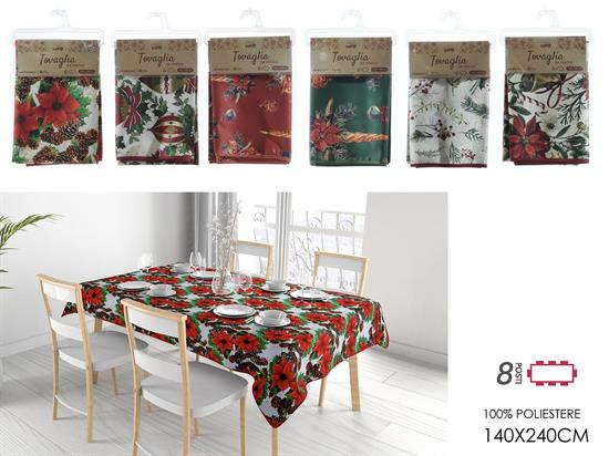 TOVAGLIA NATALE ANTIMACCHIA 140x240