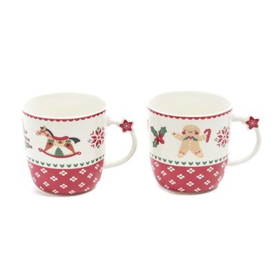 TAZZA NATALE PORCELLANA 350ml ASS.