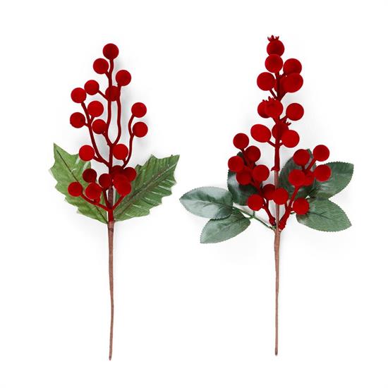 PICK BACCHE FLOCCATE BORDEAUX 30cm ASS.