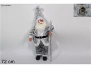 BABBO NATALE CARILLON 72cm SILVER .