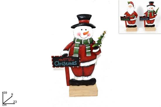 BABBO NATALE 39cm C/LAVAGNA