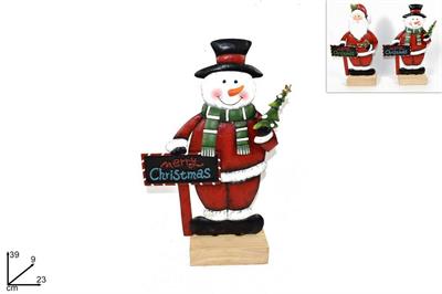 BABBO NATALE 39cm C/LAVAGNA