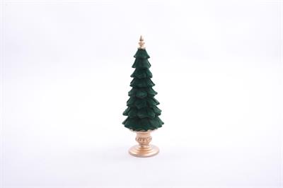 ALBERO RESINA FLOCCATO VERDE 30cm
