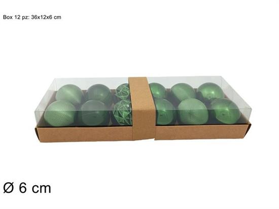 PALLE VERDE 6cm 12pz