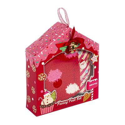 LOZIONE + CALZINI NATALE ROSSI
