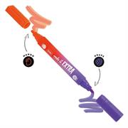 EVIDENZIATORE JUMBO PROFUMATO LEGAMI - ARANCIO E VIOLA