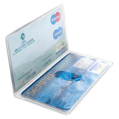 PORTA CARDS 2 ANTE 8,5x5,4 C/ASOLA TRASPARENTE
