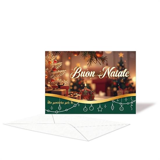 BIGLIETTO NATALE P/SOLDI ORIZZONTALE