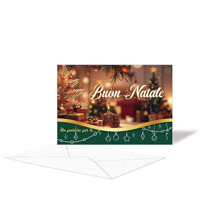BIGLIETTO NATALE P/SOLDI ORIZZONTALE
