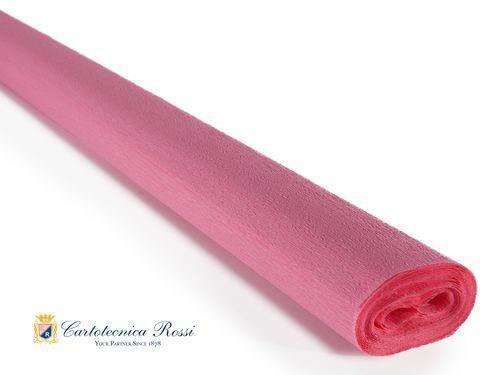 CARTA CRESPA 40gr ROSA. 50x250