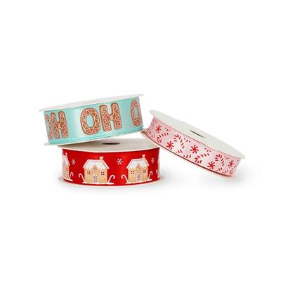 SET 3 NASTRI DECORATI LEGAMI - NATALE