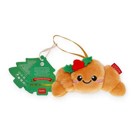HO-HO-HORNAMENTS CROISSANT- DECORAZIONE NATALIZIA PELUCHE LEGAMI