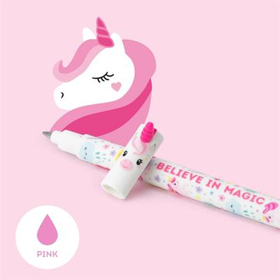 PENNA CANCELLABILE LEGAMI - UNICORN - ink rosa