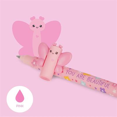 PENNA CANCELLABILE LEGAMI - BUTTERFLY - ink rosa