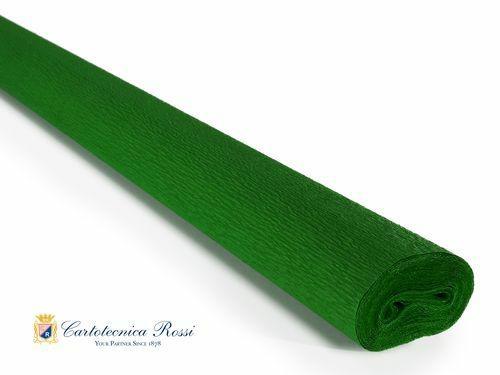CARTA CRESPA 40gr VERDE PRATO 50x250