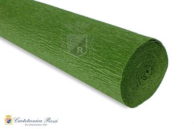 CARTA CRESPA 180gr VERDE FOGLIA 50x250
