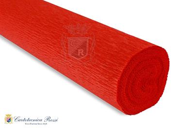 CARTA CRESPA 180gr ROSSO ARANCIO 50x250